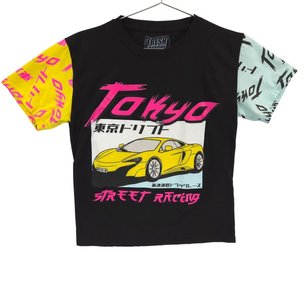Fresh Laundry T Shirt Youth Large Black Tokyo‎ Street Racing Japan McLaren Tee
